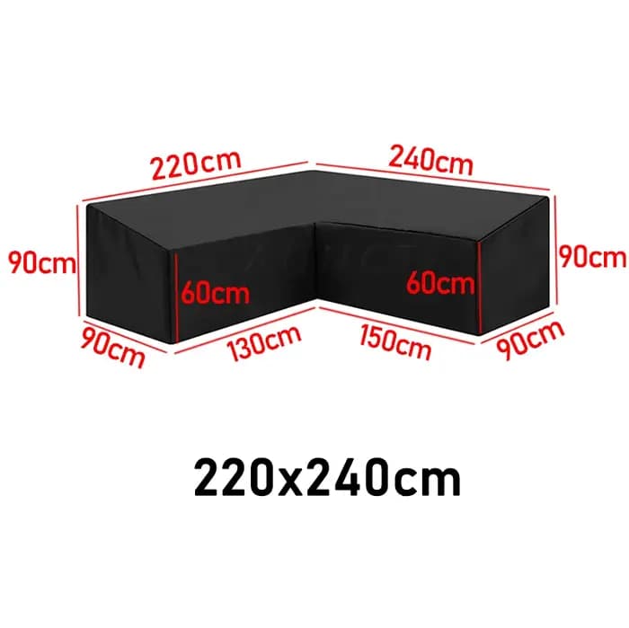 Juste de protection pour canapé d'angle en rotin