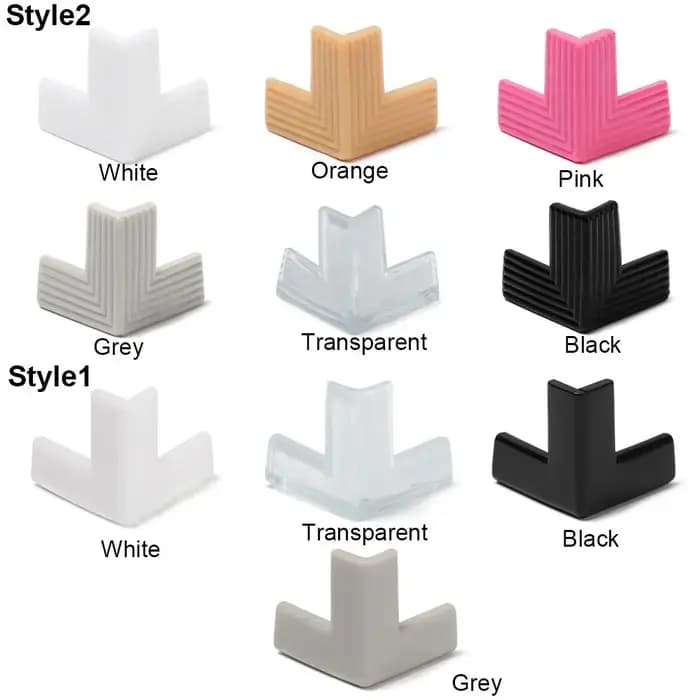 Lot de 4 protections d'angle de bureau anti-collision
