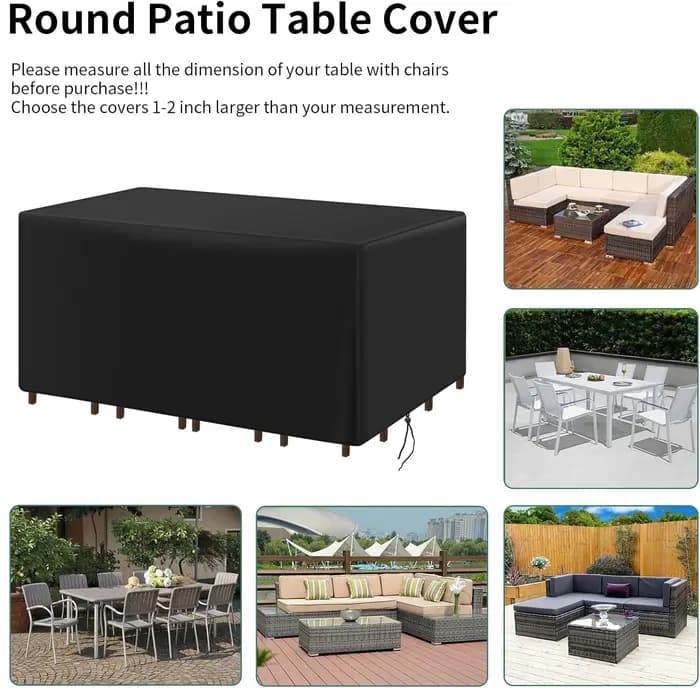 Juste de Protection Imperméable pour Meubles de Jardin