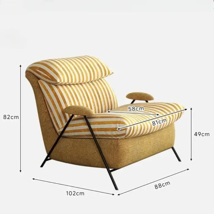 Fauteuils de salon moelleux en cuir