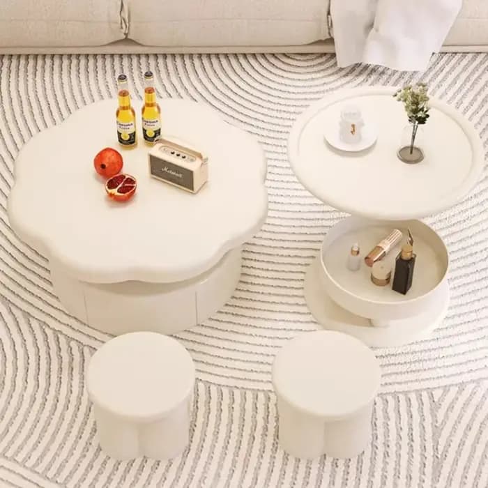 Table basse d'angle irrégulière nordique esthétique Unique Glam Tables livres authentiques Mesas De Centro Para Sala meubles De maison