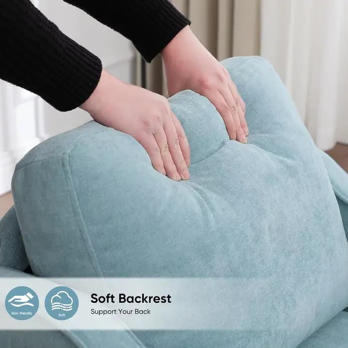 Fauteuil d'appoint pour salon, fauteuil de lecture moderne du milieu du siècle pour chambre à couche
