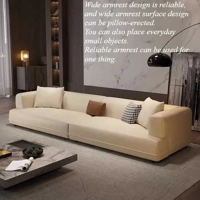 Canapé de salon en tissu moelleux de luxe nordique pour adultes