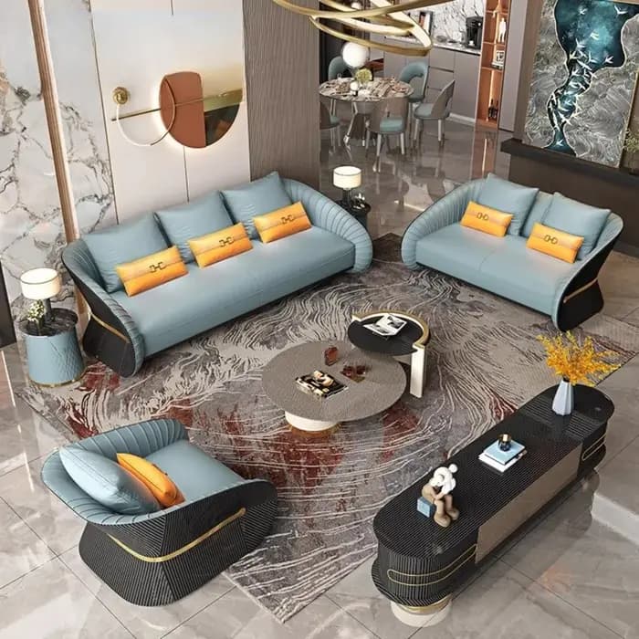 Luxueux canapé de Salon d'angle élégant