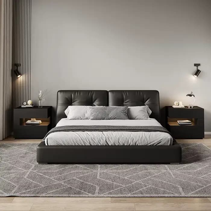 Table de chevet tendance de luxe moderne avec rangement