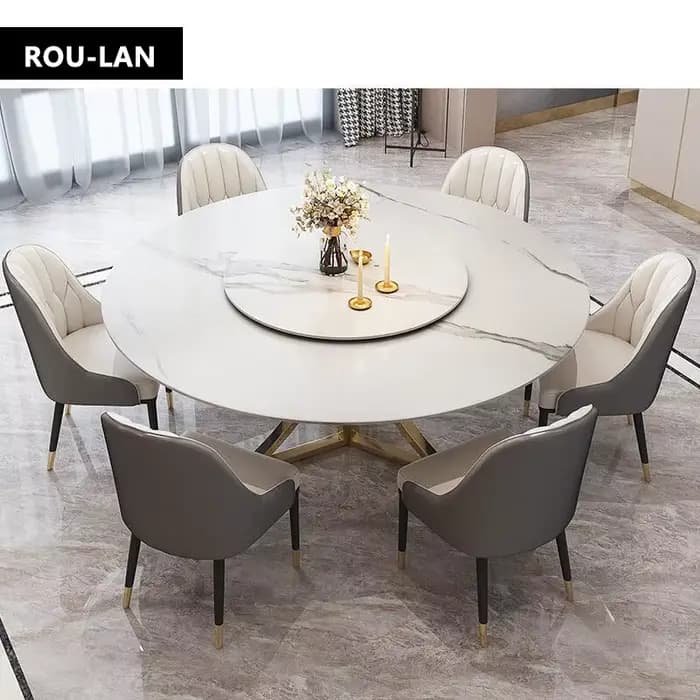 Table à manger moderne en marbre et ardoise pour restaurant