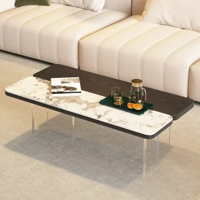 Table d'appoint moderne en acrylique pour salon