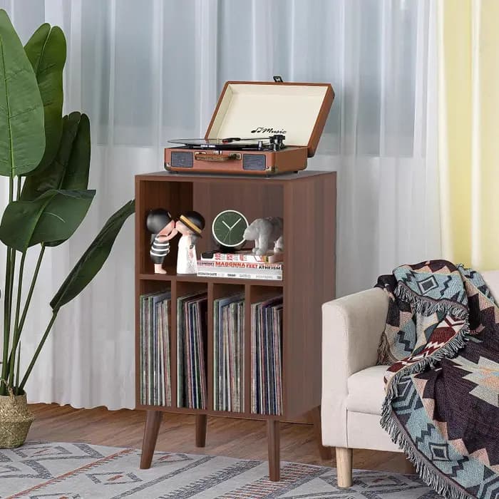 Armoire de rangement pour disques vinyles de Style nordique