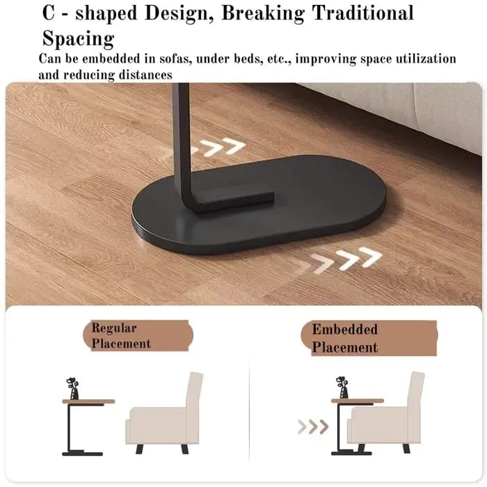 Table basse en bois multifonctionnelle à hauteur réglable