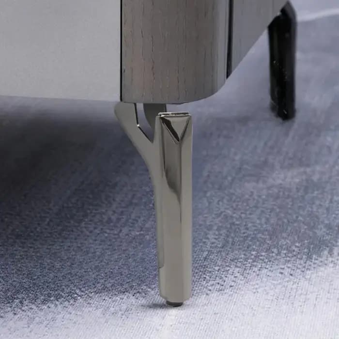 Pieds de Canapé Élégants en Métal Noir, Support Polyvalent pour TV, Tables Basses, Lits, Armoires, P