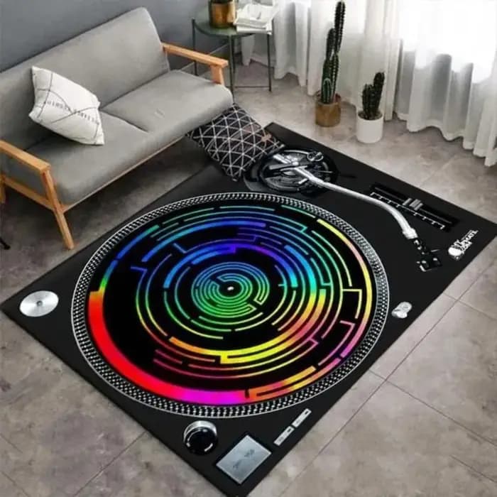 Plateau tournant réaliste en vinyle