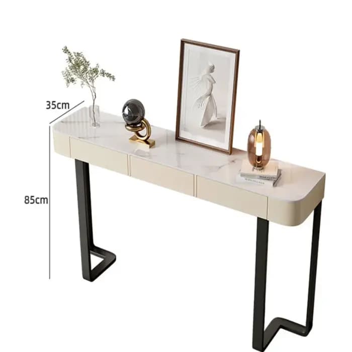Table console de luxe contemporaine, table d'entrée industrielle populaire, table multifonctionnelle, mesa entrada, meubles pour la maison