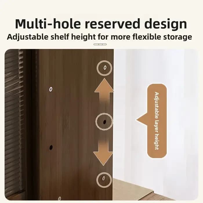 Armoire à thé et à boissons minimaliste avec portes