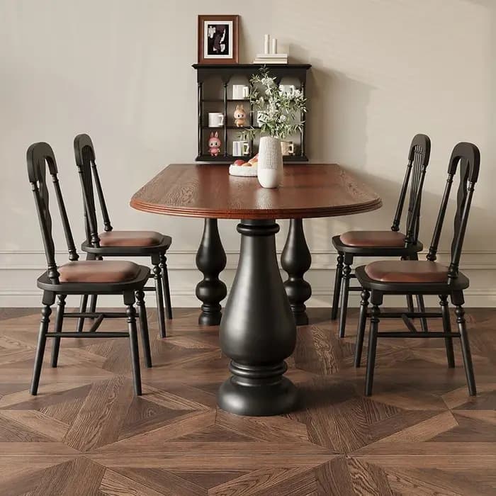 Table à manger moderne en bois