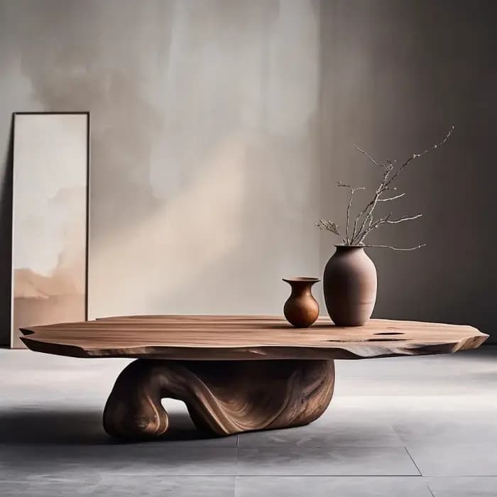 Table basse design en bois