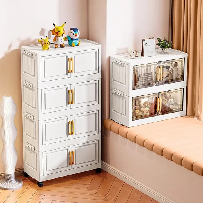 Armoire de rangement double porte pour salon