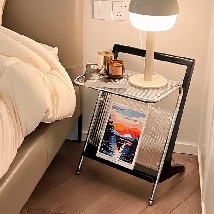 Table d'appoint en bois massif, petite table basse, table de chevet, mini table créative pour petite