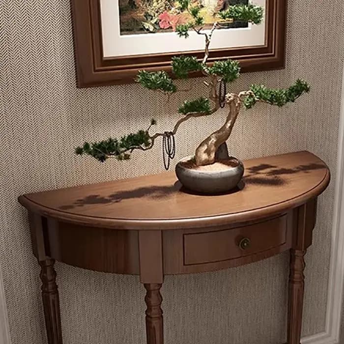 Table Console classique rustique avec tiroirs