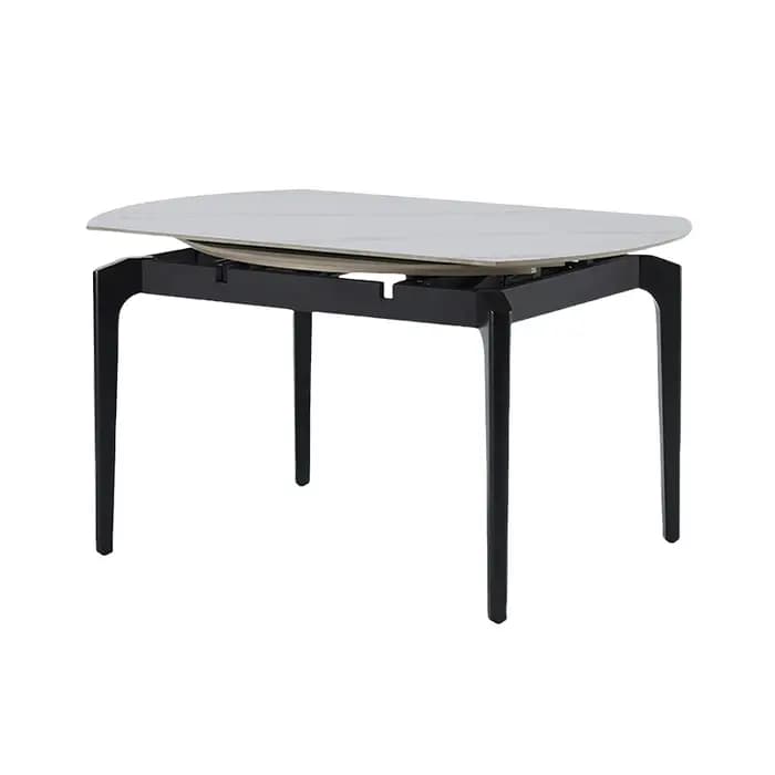 Table à manger moderne de luxe, ronde et rectangulaire en bois, imperméable, ensemble de Design rela
