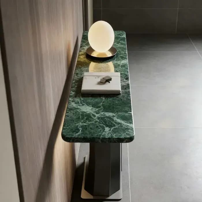 Table console d'entrée contemporaine et compacte, style industriel, avec rangement, pour appartement, mobilier de maison moderne