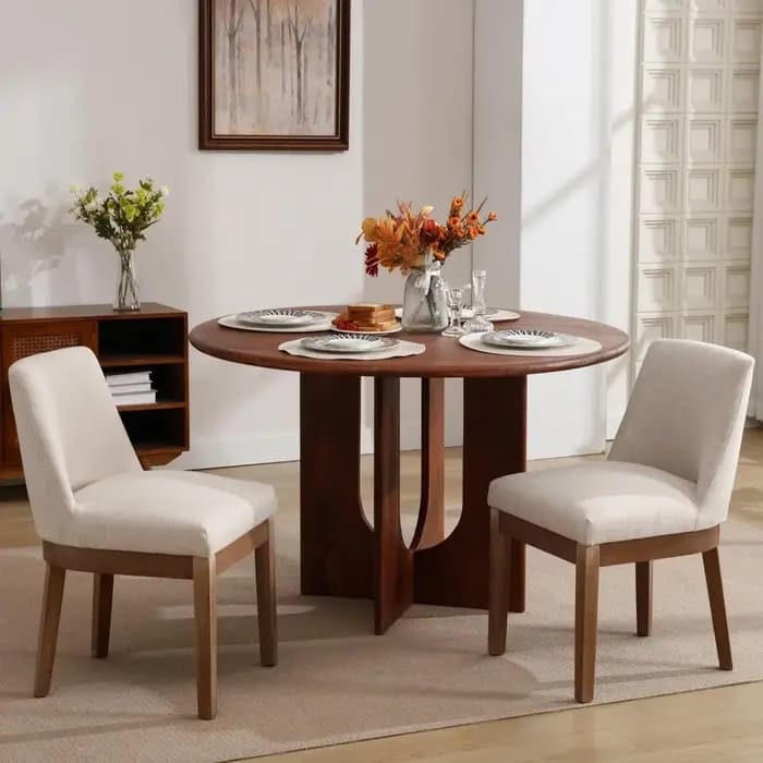 Ensemble de 2 chaises de salle à manger modernes, confortables, avec dossier, chaises d'appoint de c