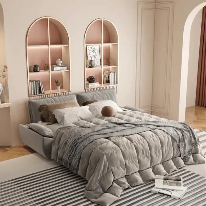 Canapé-lit futon 70,1 pouces, taille Queen, lit escamotable, canapé-lit convertible 3-en-1 avec 2 or