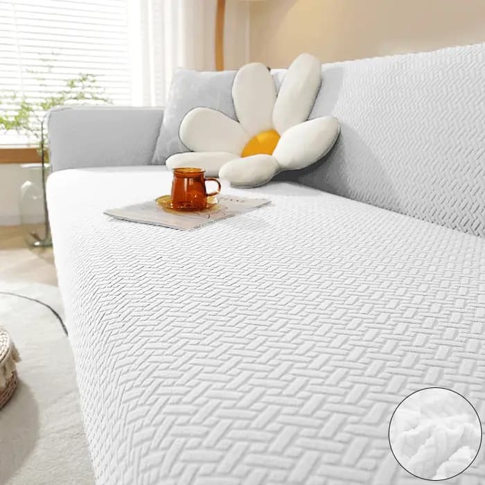 Housse de canapé en tissu Jacquard élastique, housse de canapé extensible, sectionnelle en forme de
