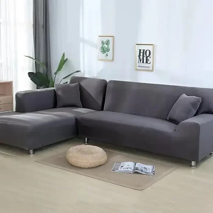 Juste de protection extensible pour canapé et fauteuil 1/2/3/4 places, pour salon, couleur unie, com