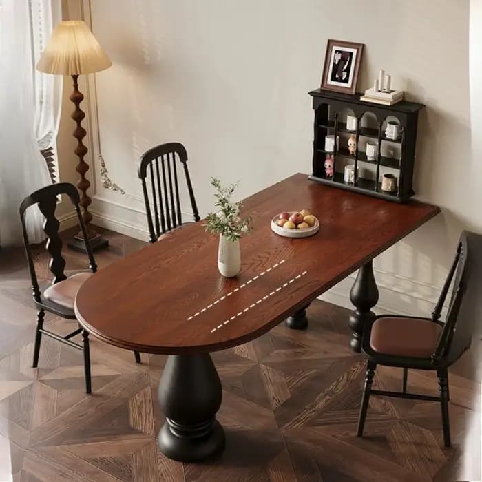 Table à manger moderne en bois