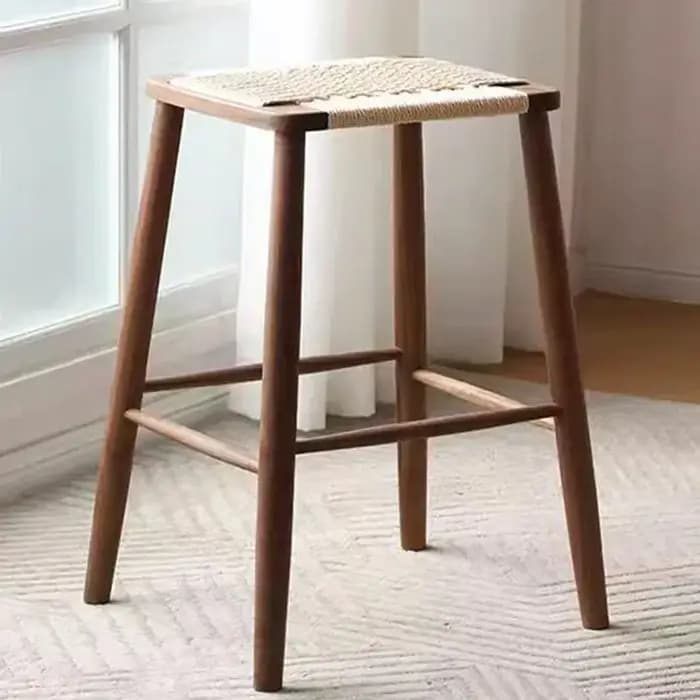 Tabourets de bar en rotin