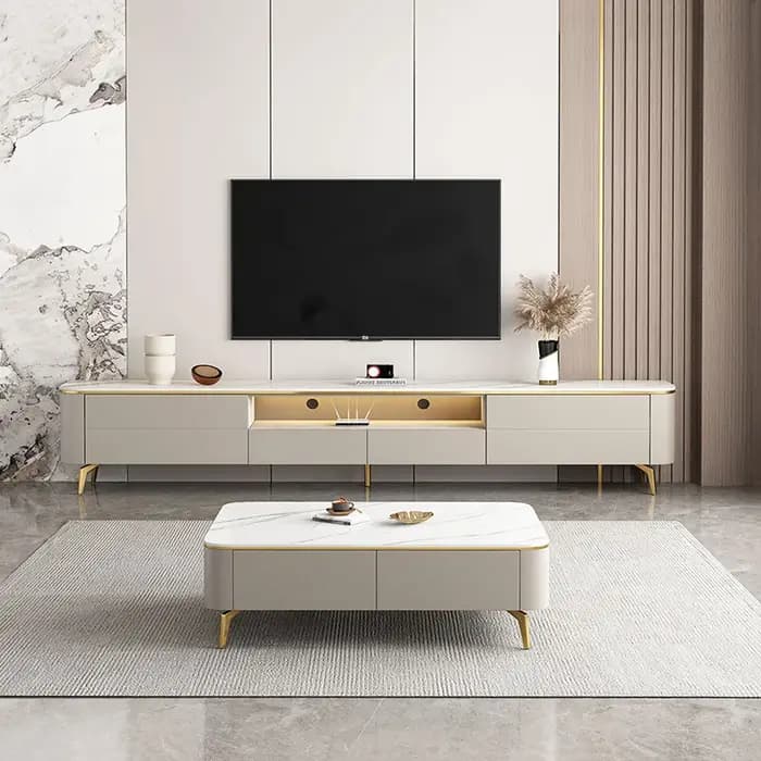 Meuble Tv de luxe léger italien Simple à la mode gain de place