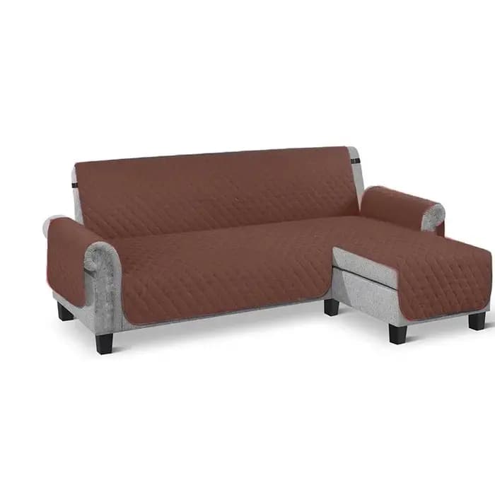 Housse de canapé en tissu brossé ultra-doux en forme de L, doublure de luxe, fermeture élastique, la