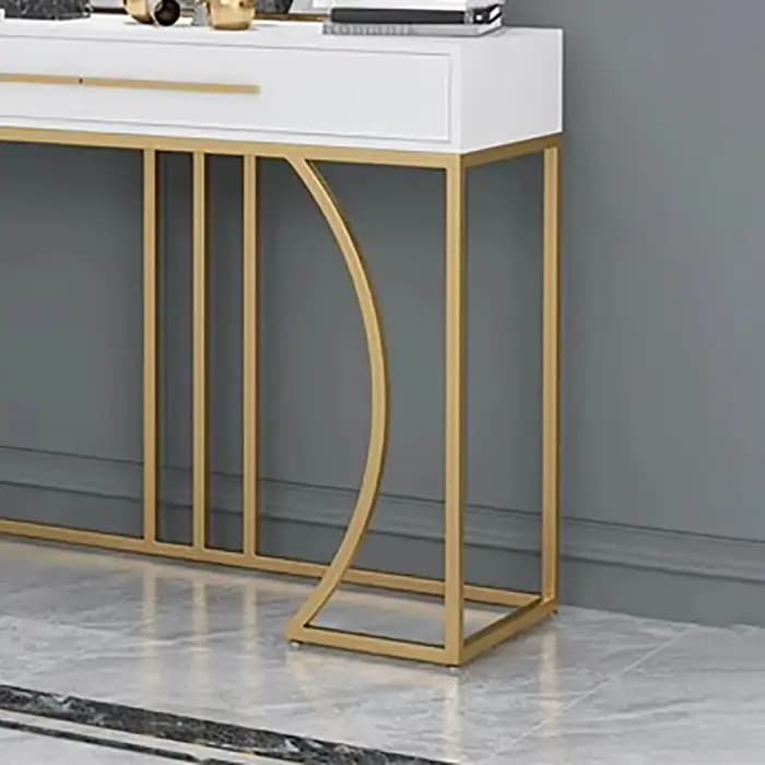 Table Console classique en forme de demi-lune