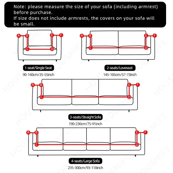 Juste de Protection pour Canapé et Causeuse d'Angle