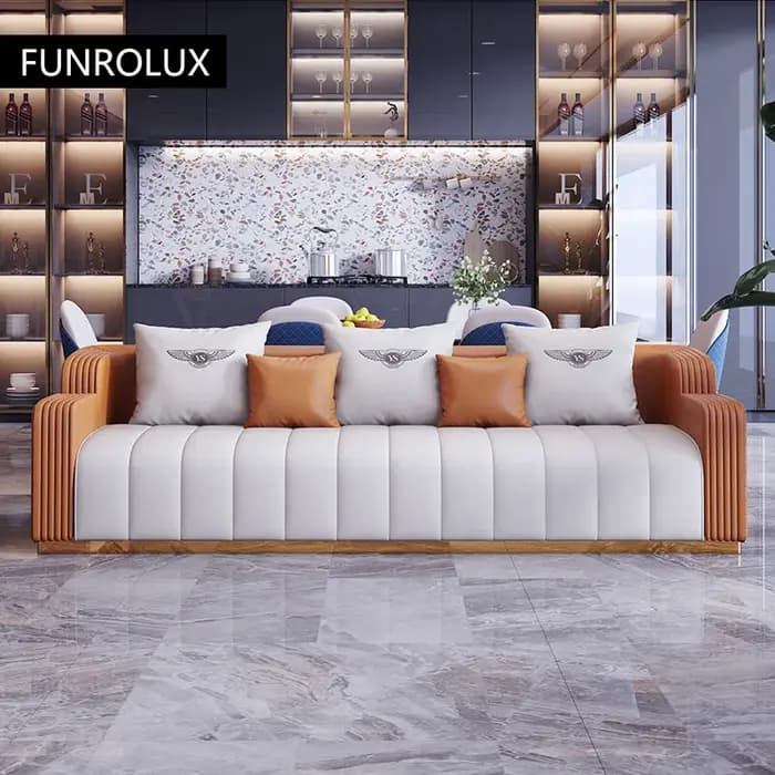 Canapé en cuir de luxe abordable
