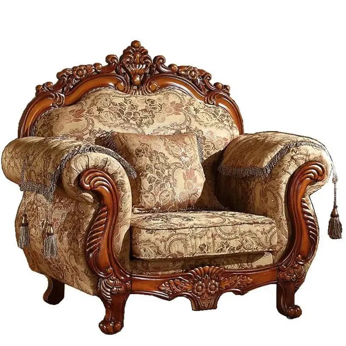 Canapé d'angle en velours de style classique européen, ensemble de meubles de salon de luxe avec ran