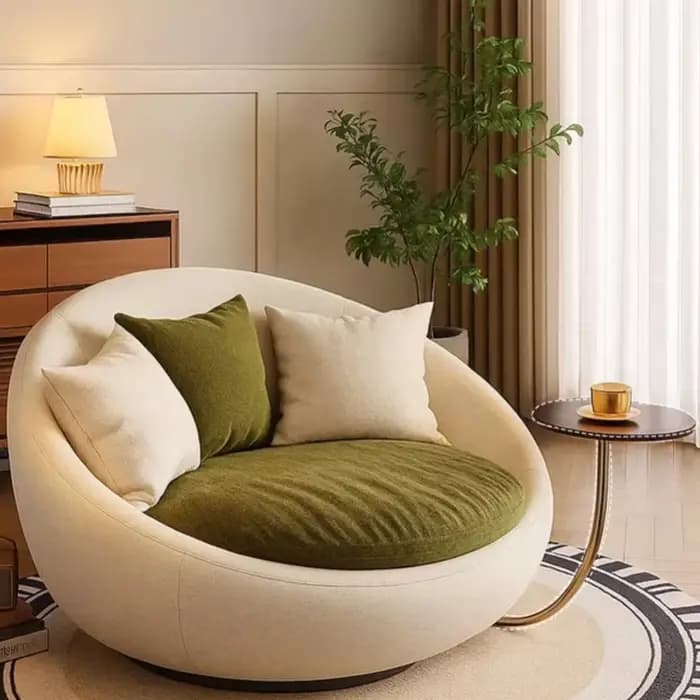 Fauteuils de salon de luxe pivotants et relaxants pour adultes