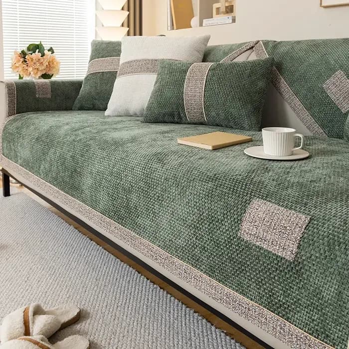 Coussin de canapé en lin 2024, pour toutes les saisons, housse de canapé universelle antidérapante,