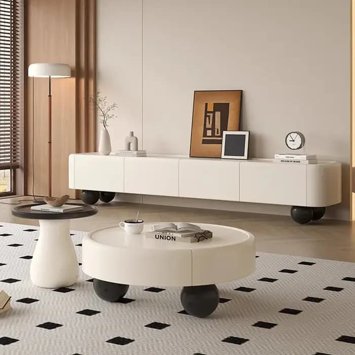 Meuble Tv italien mignon avec tiroirs rangement chambre
