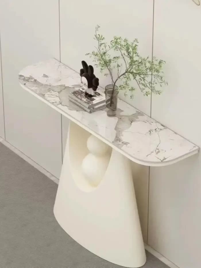 Table d'angle ronde moderne