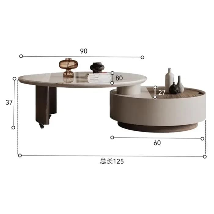 Table basse nordique moderne