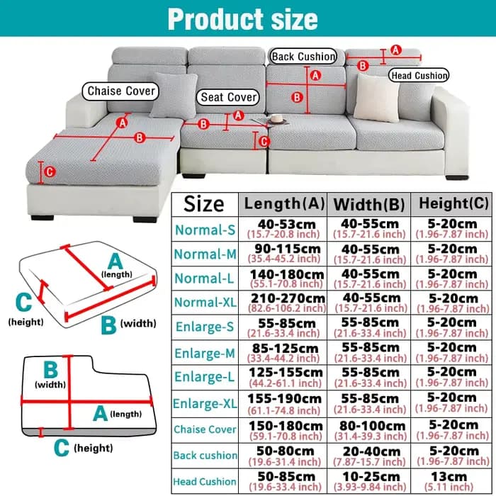 Housse de coussin de siège Jacquard résistant à l'eau imperméable élastique gris