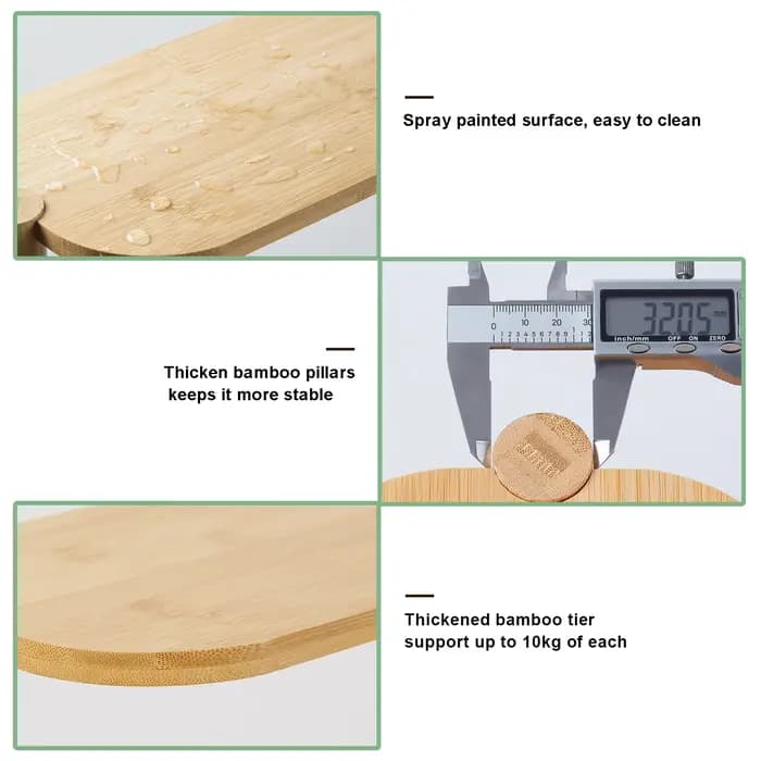 Support d'angle pour plantes à 3 niveaux, étagère pour plantes en bambou, support pour Pot, échelle