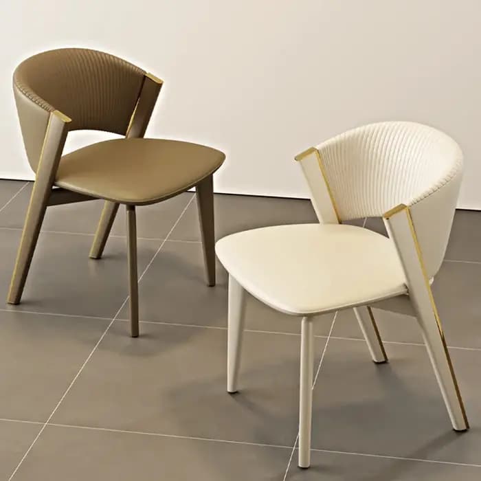 Petites chaises classiques nordiques tendance, chaises de salle à manger de beauté exquises, meubles de salle à manger de Style européen