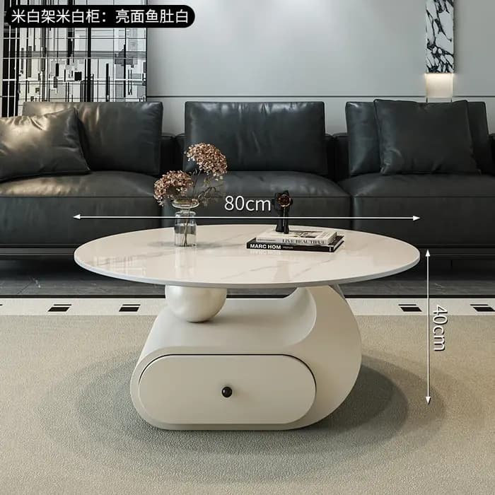 Tables basses rondes uniques pour ordinateur portable, imperméables, Design japonais, meubles De lux