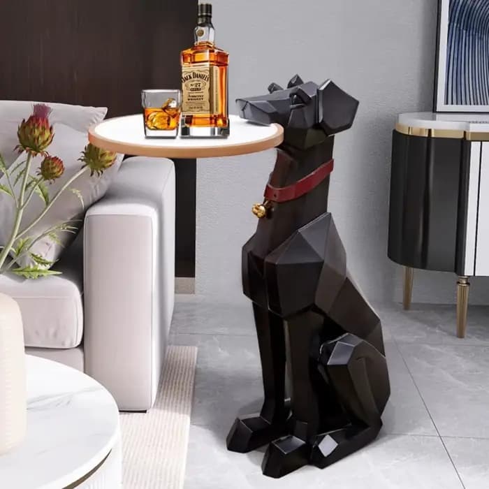 Table d'appoint noire nordique mignonne
