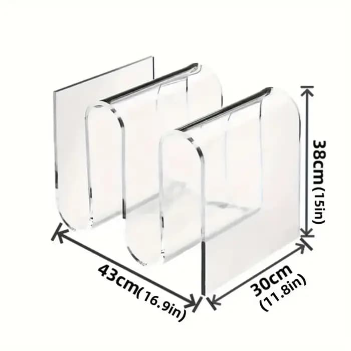 Étagère à livres transparente nordique en acrylique, Table d'appoint de personnalité, meubles de sal
