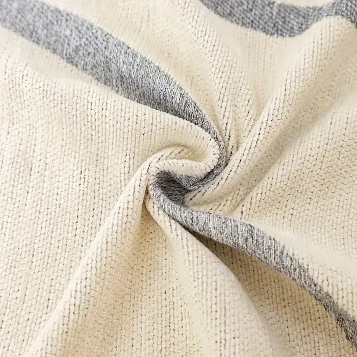 Serviette de canapé en Chenille de Style Boho avec glands