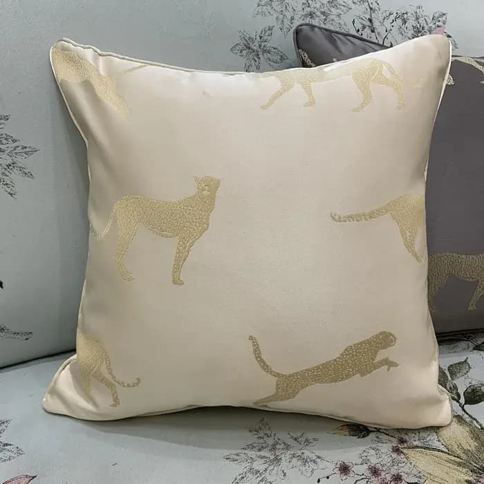 Juste de coussin à motif de léopard pour canapé et chaise
