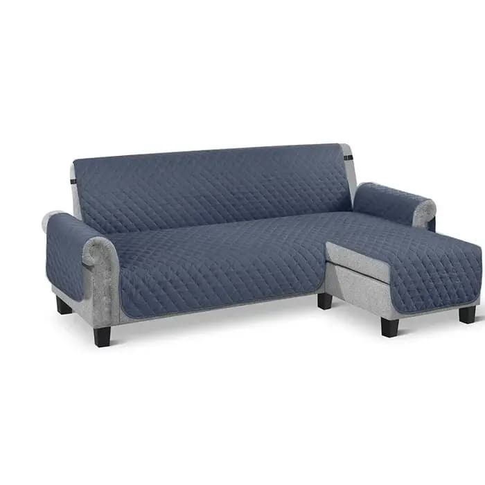 Housse de canapé en tissu brossé ultra-doux en forme de L